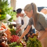 woman at farmer's market